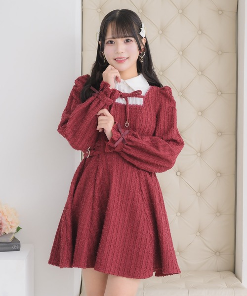 ROJITA（ロジータ） ワンピース レイヤードラメツイードワンピース