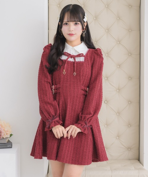 ROJITA（ロジータ） ワンピース レイヤードラメツイードワンピース