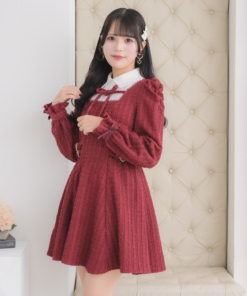 ROJITA（ロジータ） ワンピース レイヤードラメツイードワンピース