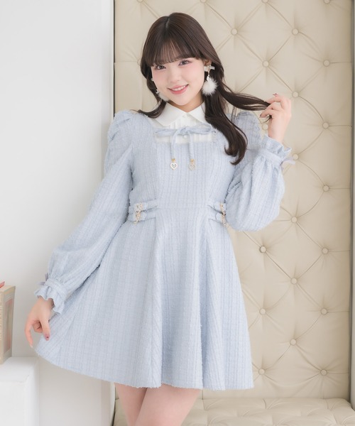 ROJITA（ロジータ） ワンピース レイヤードラメツイードワンピース