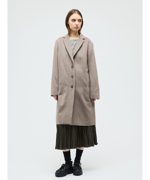 【mizuiroind】チェスターコート mizuiroind（ミズイロインド） コート アウター チェスターコート