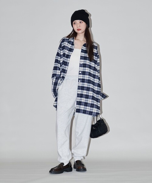 「PUBLUX」 長袖シャツ フリ- ベージュ レディース_画像7