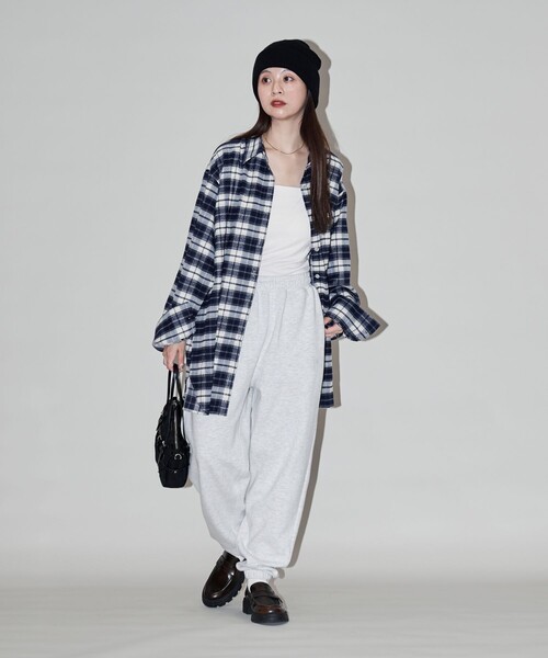 「PUBLUX」 長袖シャツ フリ- ベージュ レディース_画像9