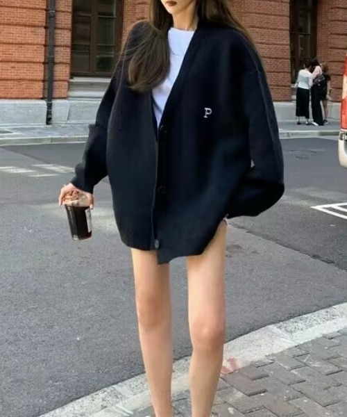 「N.s」 ニットカーディガン FREE キャメル レディース_画像2