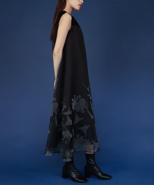 「J by blue」 ノースリーブワンピース MEDIUM ブラック レディース_画像5