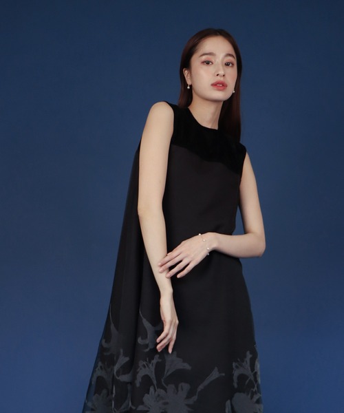 「J by blue」 ノースリーブワンピース MEDIUM ブラック レディース_画像8