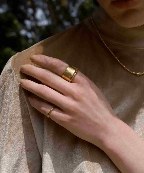 「TEN.」 リング #11 ゴールド レディース_画像3