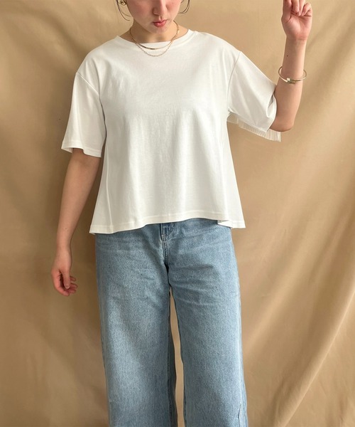 「LHELBIE」 半袖カットソー M ブラック レディース_画像2