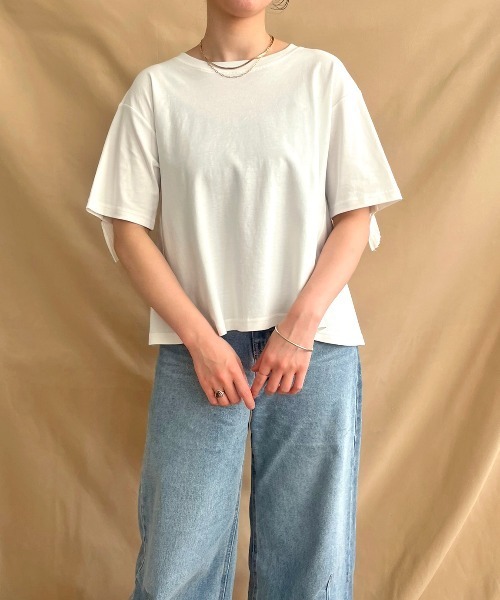 「LHELBIE」 半袖カットソー M ブラック レディース_画像5