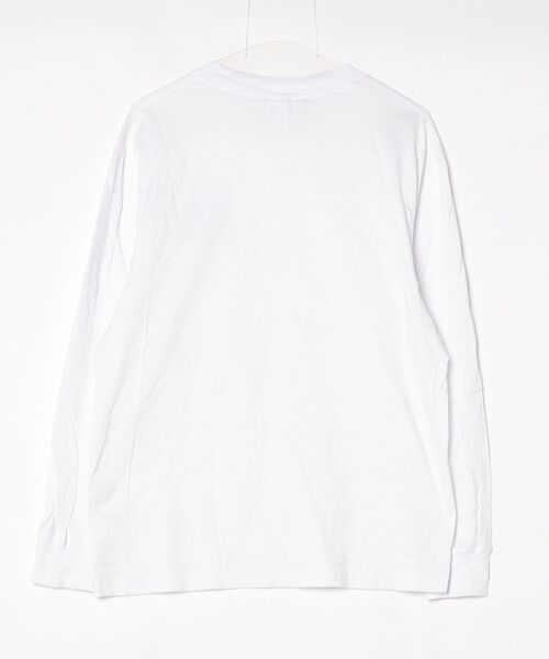 「LACOSTE」 長袖Tシャツ「minecraftコラボ」 M ホワイト メンズ_画像2