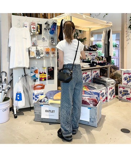 ジーンズ デニム デニムパンツ ドット柄ストレートデニム レディース