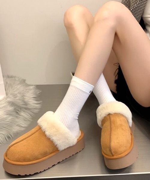 「SHEENA」 スリッポン 24.5cm キャメル レディース_画像7