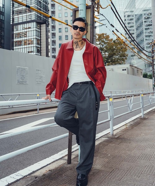 「Subciety」 ブルゾン SMALL レッド メンズの画像
