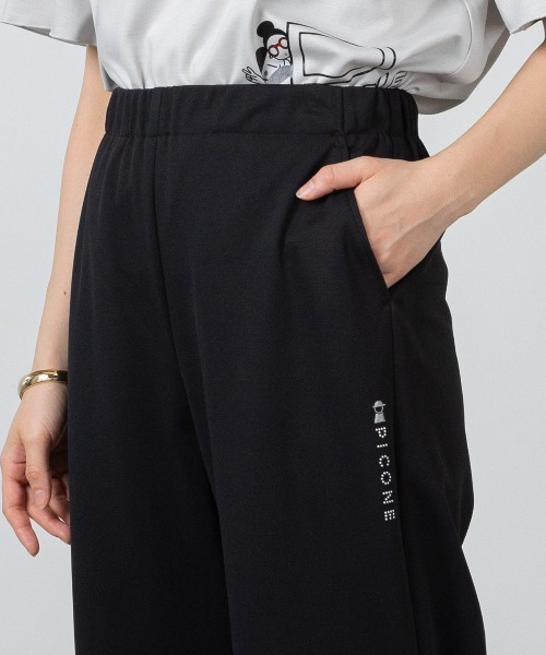 ワイドパンツ パンツ UV速乾ストレートワイドパンツ レディースの画像