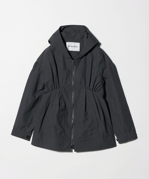 UNITED ARROWS ギャザー Aライン プルゾン ブラック UNITED ARROWS（ユナイテッドアローズ） ブルゾン アウター