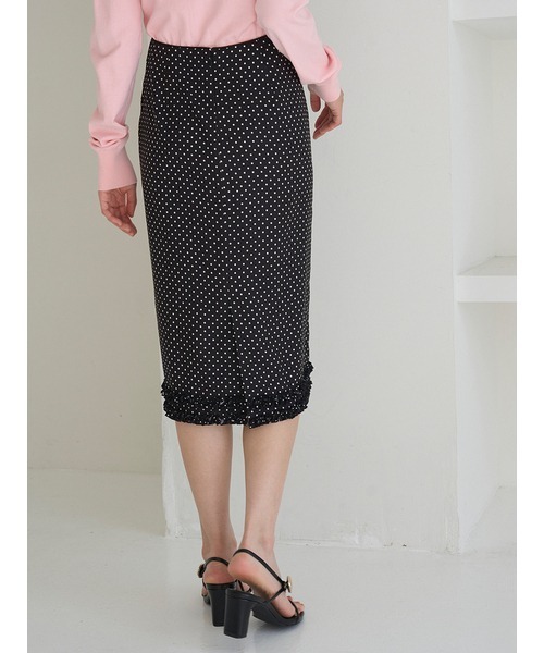 SNIDEL フリル付きロングスカート size 1 (M) SNIDEL（スナイデル） スカート フリルディテールミディスカート