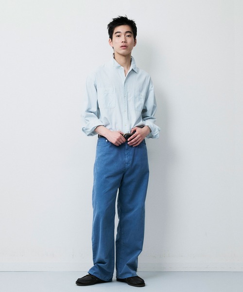 Johnbull（ジョンブル） ワイドパンツ パンツ ピグメントカラーワイド 