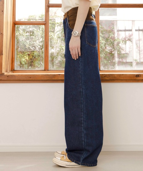 Zooodle ジーンズ Switching wide denim pants - 切替ワイドデニム