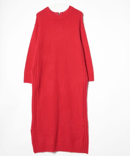 「Re.Verofonna」 ニットワンピース MEDIUM レッド レディース_画像2