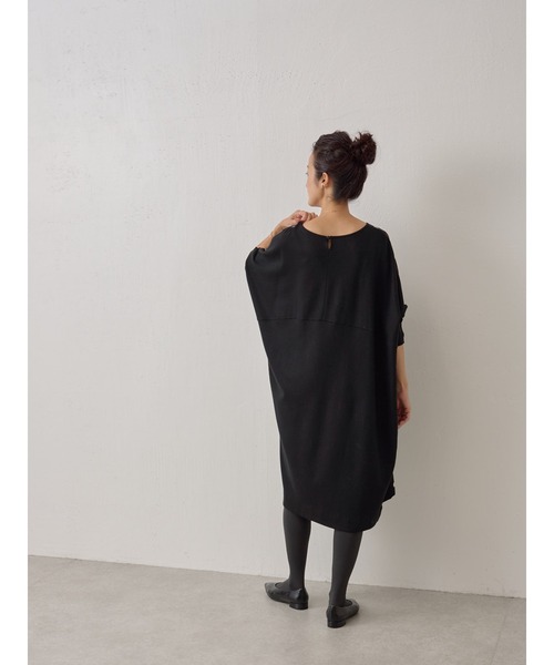 「BEARDSLEY」 7分袖ワンピース S ブラック レディースの画像