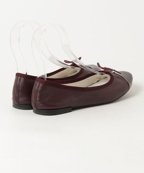 「Repetto」 フラットパンプス 38 ワインレッド レディースの画像