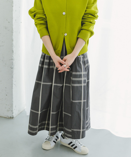 「ITEMS URBANRESEARCH」 フレアスカート FREE チャコールグレー レディース_画像6