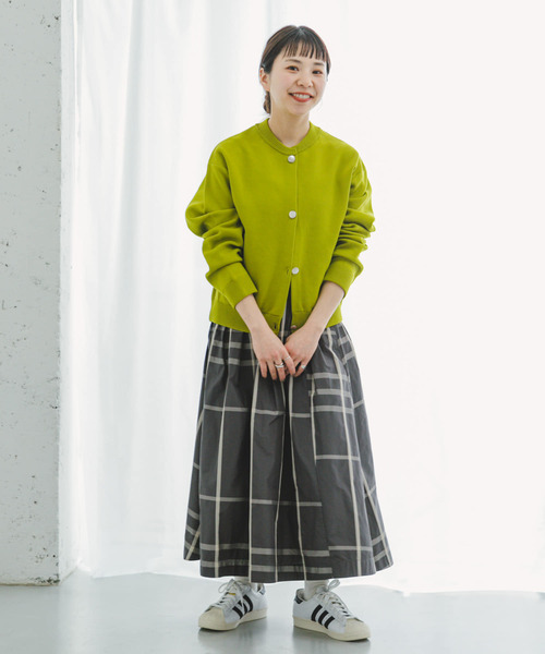 「ITEMS URBANRESEARCH」 フレアスカート FREE チャコールグレー レディース_画像7