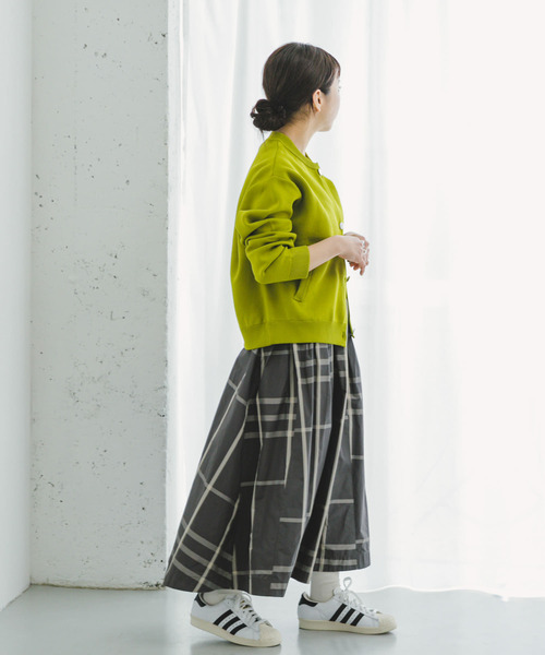 「ITEMS URBANRESEARCH」 フレアスカート FREE チャコールグレー レディース_画像8