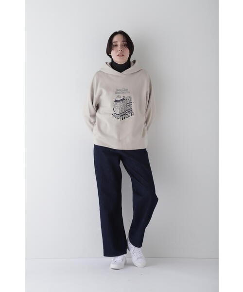 「human woman」 プルオーバーパーカー MEDIUM グレー レディースの画像