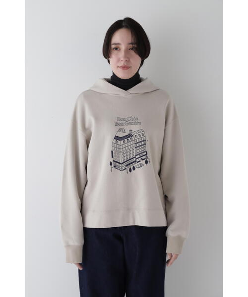 「human woman」 プルオーバーパーカー MEDIUM グレー レディースの画像