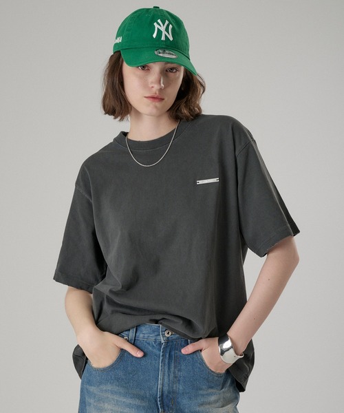 ONCILY（オンシェリー） tシャツ SILVER PLATE DAMEGE T-SHIRT