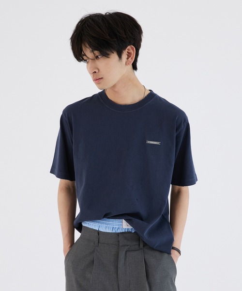 ONCILY（オンシェリー） tシャツ SILVER PLATE DAMEGE T-SHIRT