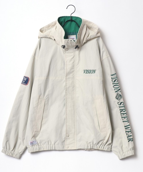 「VISION STREET WEAR」 ナイロンブルゾン LL ブラック メンズ_画像2