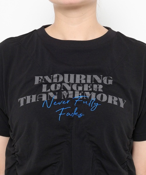 LOWRYS FARM（ローリーズファーム） tシャツ 半袖 シャーリング