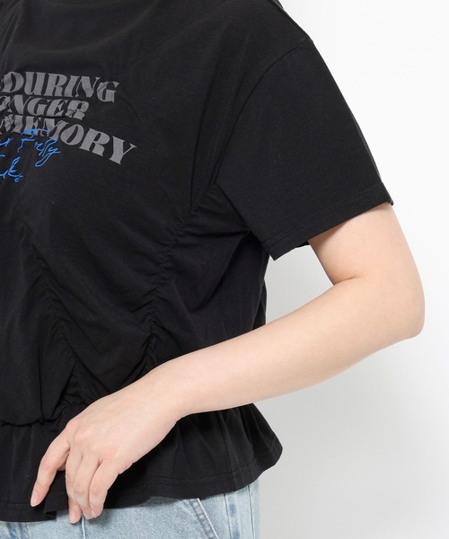 LOWRYS FARM（ローリーズファーム） tシャツ 半袖 シャーリング