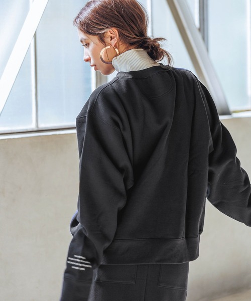 「HEREIAM」 スウェットカットソー MEDIUM ブルー レディース_画像9