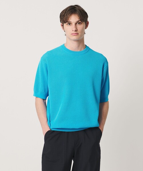tシャツ シャーリーカーン バーズアイ ショートスリーブ クルーネック ニットTシャツ メンズの画像