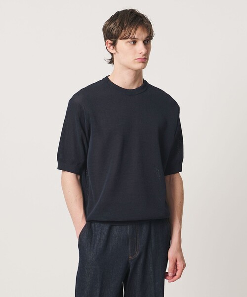 tシャツ シャーリーカーン バーズアイ ショートスリーブ クルーネック ニットTシャツ メンズの画像