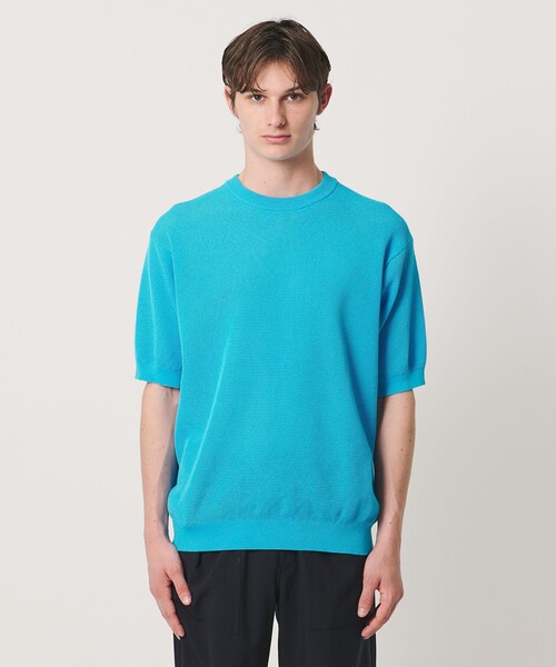 tシャツ シャーリーカーン バーズアイ ショートスリーブ クルーネック ニットTシャツ メンズの画像