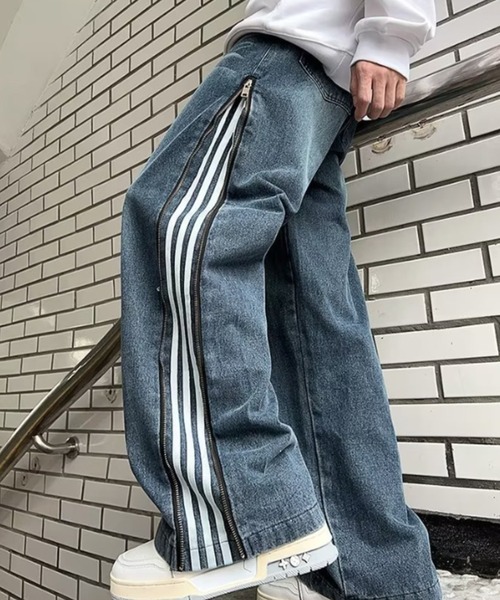 「MGV」 デニムパンツ MEDIUM ブラック メンズ_画像3