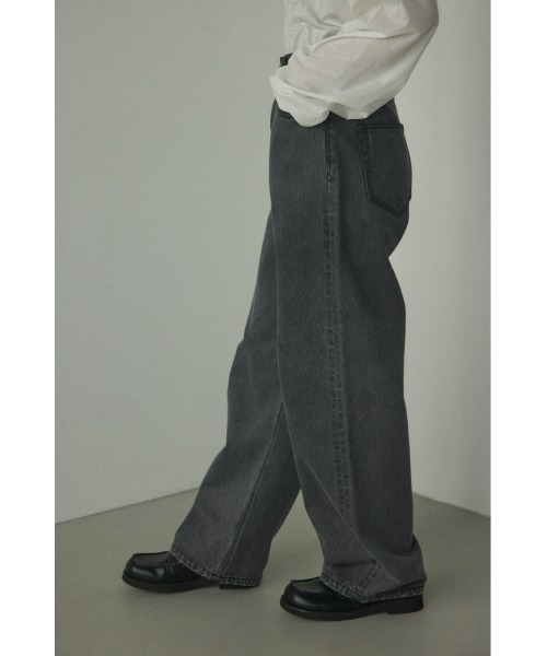 「BLACK BY MOUSSY」 デニムパンツ 25inch グレー レディース_画像3