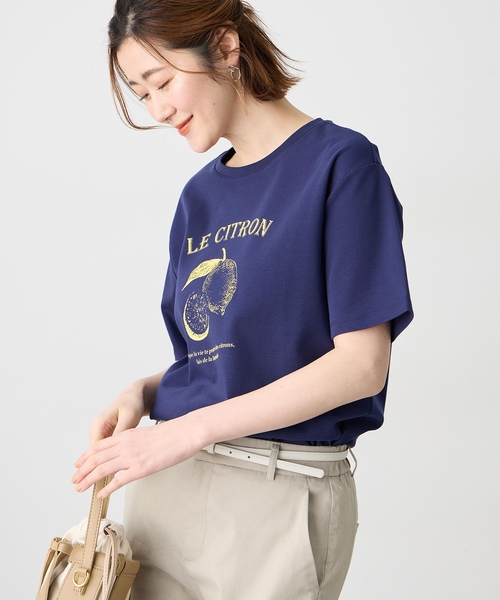 Petit Honfleur（プチオンフルール） uvカット tシャツ フルーツ
