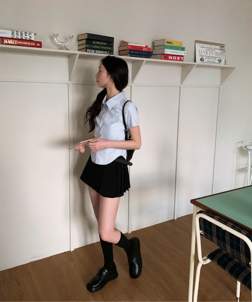 「by muni:r」 半袖シャツ FREE ホワイト レディース_画像9