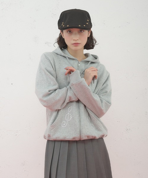 「FCMM」 ジップアップパーカー SMALL グレー レディース_画像2