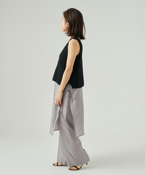 ワイドパンツ パンツ INSCRIRE アンスクリア Cupro Layered パンツ I26SS-PT186 レディースの画像