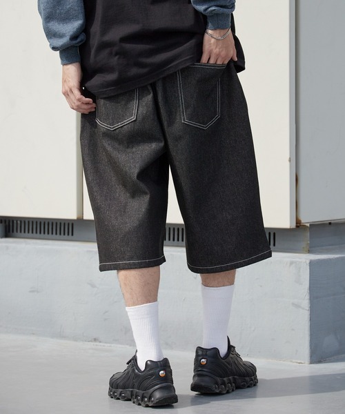 ROOP TOKYO ワイドパンツ ハーフパンツ ジーンズ 短パン リジッド
