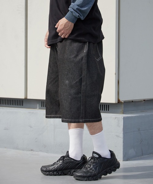 ROOP TOKYO ハーフパンツ ワイドパンツ ジーンズ 短パン リジッド
