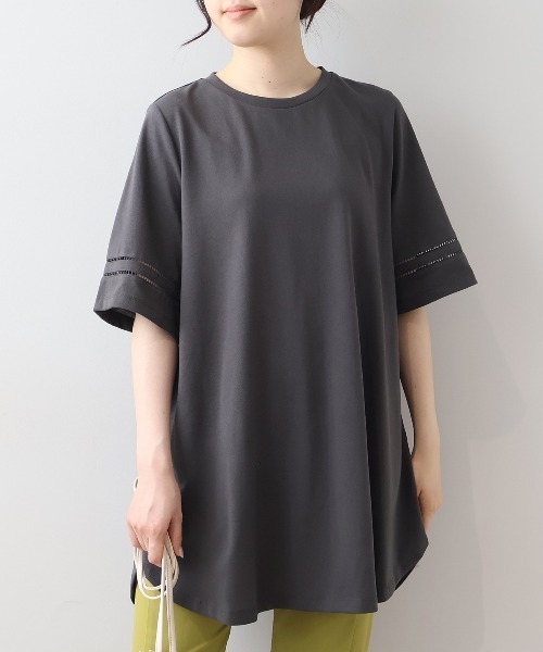 BORDERS at BALCONY（ボーダーズアットバルコニー） 7分袖チュニック