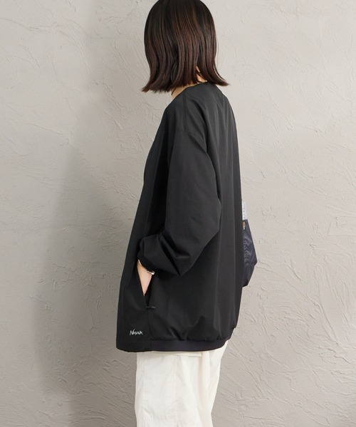 カーディガン 「NANGA/ナンガ」 DotAir COMFY ノーカラー カーディガン レディース メンズの画像