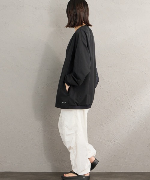 カーディガン 「NANGA/ナンガ」 DotAir COMFY ノーカラー カーディガン レディース メンズの画像